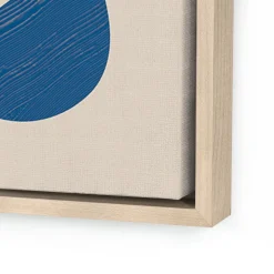 Abstract Nude Blue Framed Wall Art by Roseanne Kenny