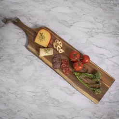 Acacia Wood Serving Boards with Handle