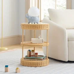 Adria Rattan Side Table (16")