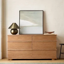Aggie Cerused 6-Drawer Dresser (60")