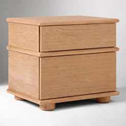 Aggie Cerused Nightstand (24")
