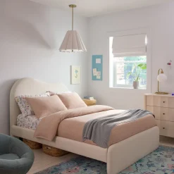 Alba Asymmetric Upholstered Bed