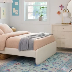 Alba Asymmetric Upholstered Bed