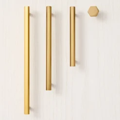 Alden Hexagon Hardware - Antique Brass