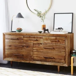Alexa Reclaimed Wood 7-Drawer Dresser (70")