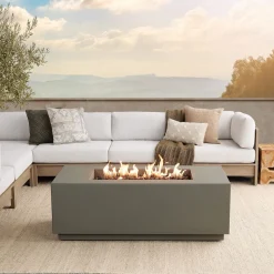 Amaline Rectangle Fire Pit Table (58"–72")