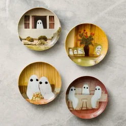 Angela Deane Ghosts Appetizer Plate Sets