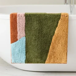 Angled Modern Bath Mat