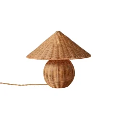 Anika Rattan Table Lamp (14")