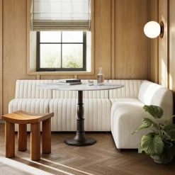 Anniina Channeled L-Shaped Dining Banquette (91"–110")