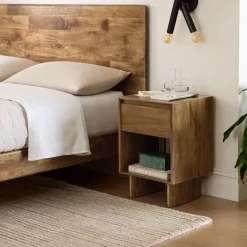 Anton Solid Wood Mini Open Nightstand (16")
