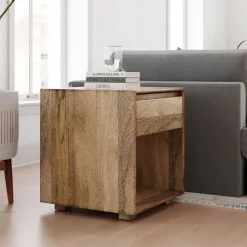Anton Solid Wood Side Table (20")