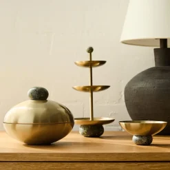 Ares Metal & Marble Jewelry Storage