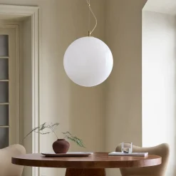 Aria Round Glass Pendant (12"–16")