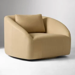 Aviana Leather Swivel Chair