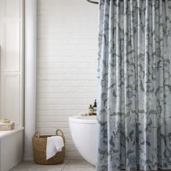 Batik Floral Shower Curtain