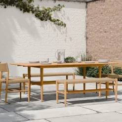 Baycrest Outdoor Teak Extendable Dining Table (84"–100")