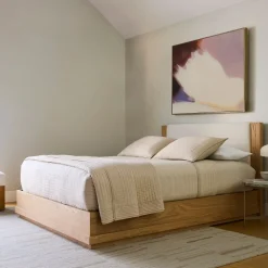 Berkely Wood & Upholstered Bed