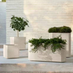 Beveled Ficonstone Indoor/Outdoor Planters