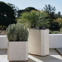 Beveled Ficonstone Indoor/Outdoor Planters