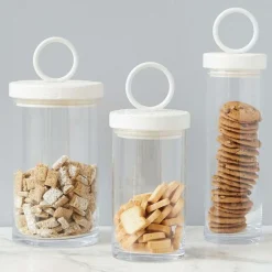 Bianca Iron & Wood Top Canisters