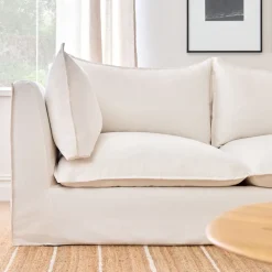 Bleecker Down-Filled Slipcover 3-Piece L-Shaped Sectional (120.5")