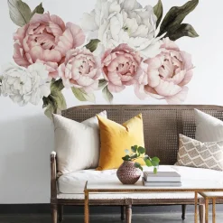 Blushing Peonies Wall Covering