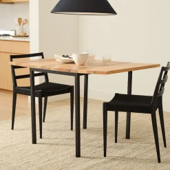 Box Frame Drop Leaf Extendable Table (24"–48")