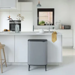 Brabantia Bo Touch Trash Can (Dual 8 Gallon)