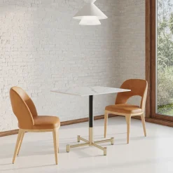 Branch Restaurant Rectangle Dining Table - Porcelain