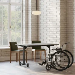 Branch Restaurant Rectangle Dining Table - Quartz (ADA)