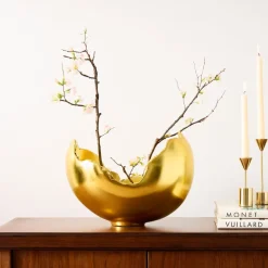Burled Gold Leaf Bowl