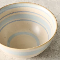 Cabana Stripe Stoneware Cereal Bowl Sets