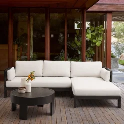 Caldera Aluminum Outdoor 2-Piece Chaise Sectional (105")