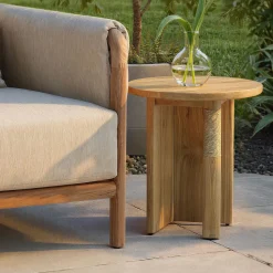 Calira Teak Outdoor Side Table (20")