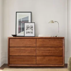 Calla Solid Wood 6-Drawer Dresser (60")
