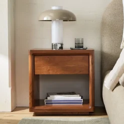 Calla Solid Wood Nightstand (22")