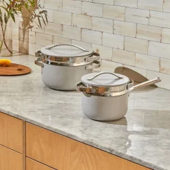 Caraway Stainless Steel Steamer Duo