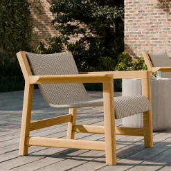 Cassis Outdoor Teak Lounge Chair