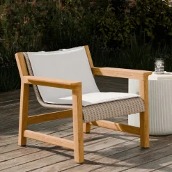 Cassis Outdoor Teak Lounge Chair