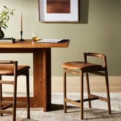 Caton Leather Bar & Counter Stools
