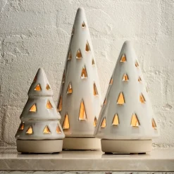 Ceramic Tree Tealight Candleholders