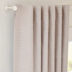 Chambray Tack Stripe Blackout Curtain