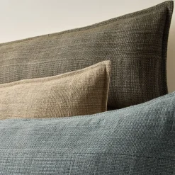 Channeled Weave Lumbar Pillow Cover