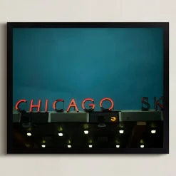 Chicago Sky Framed Wall Art by Minted for West Elm