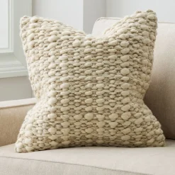 Chunky Paddle Woven Pillow Cover
