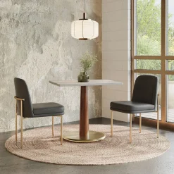 Claire Restaurant Dining Table - Quartz - Rectangle