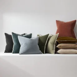 Classic Cotton Velvet Pillow Cover