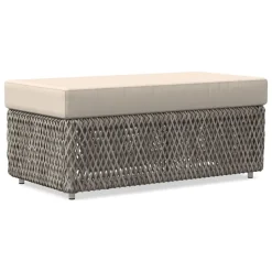 Coastal Outdoor Ottoman Cushion Cover