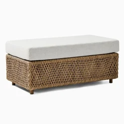 Coastal Outdoor Ottoman Protective Cover